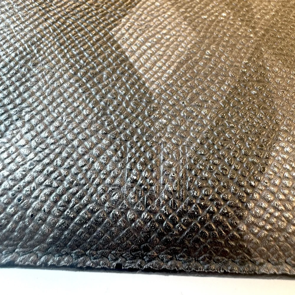 Dunhill Bifold Wallet Black Leather W Embossed Logo & Coin Pouch AUTHENTIC EUC - Picture 15 of 16